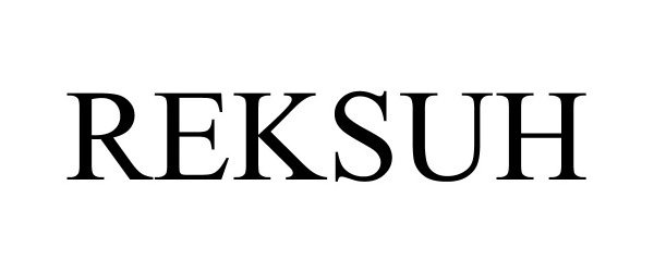 Trademark Logo REKSUH