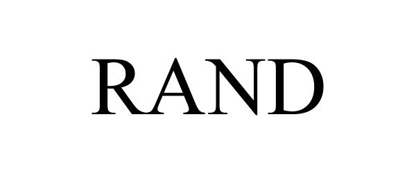 Trademark Logo RAND