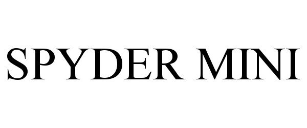 Trademark Logo SPYDER MINI