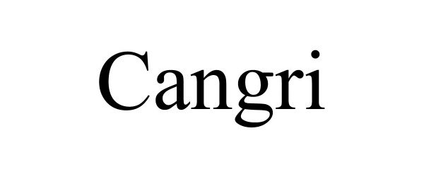 Trademark Logo CANGRI