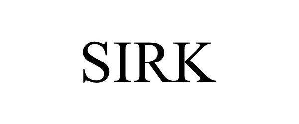 Trademark Logo SIRK