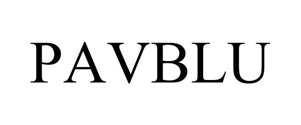 Trademark Logo PAVBLU