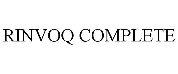 Trademark Logo RINVOQ COMPLETE