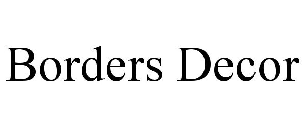  BORDERS DECOR