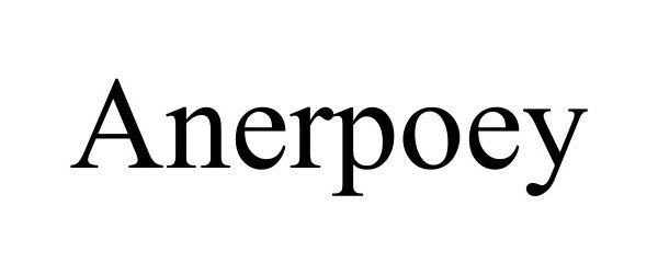 Trademark Logo ANERPOEY