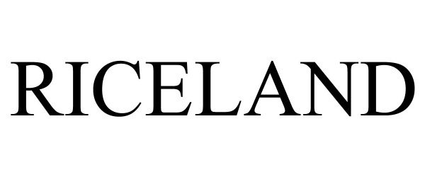 Trademark Logo RICELAND