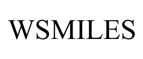 Trademark Logo WSMILES