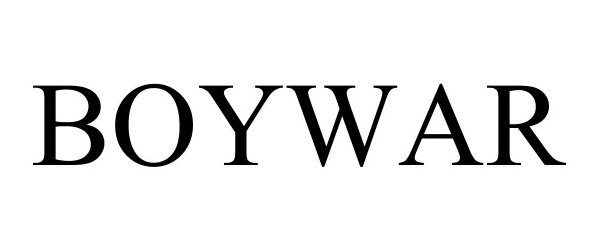 Trademark Logo BOYWAR