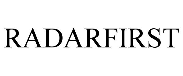 Trademark Logo RADARFIRST