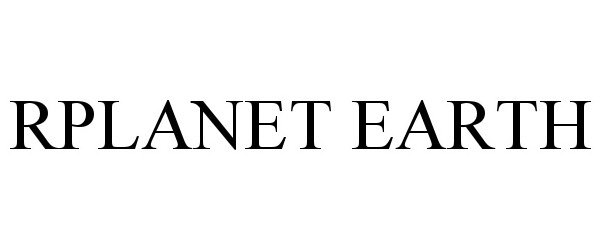 Trademark Logo RPLANET EARTH