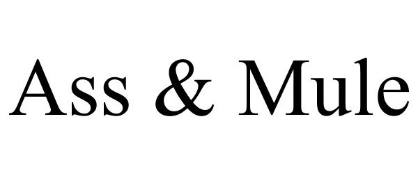 Trademark Logo ASS &amp; MULE