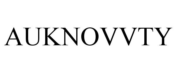 Trademark Logo AUKNOVVTY