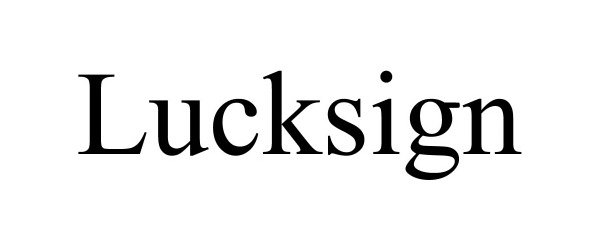  LUCKSIGN