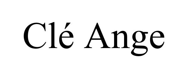 Trademark Logo CLÉ ANGE