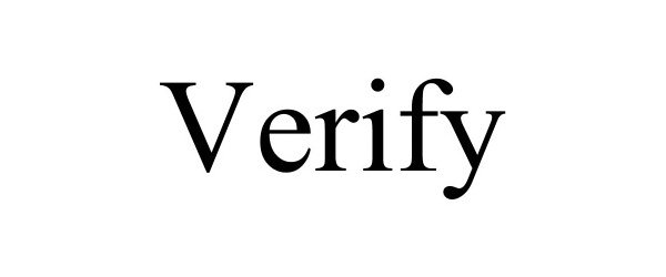 Trademark Logo VERIFY