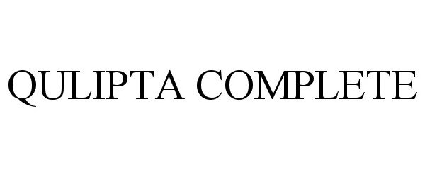 Trademark Logo QULIPTA COMPLETE