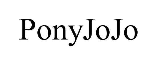 Trademark Logo PONYJOJO