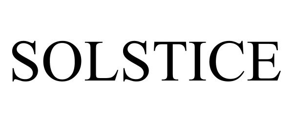 Trademark Logo SOLSTICE