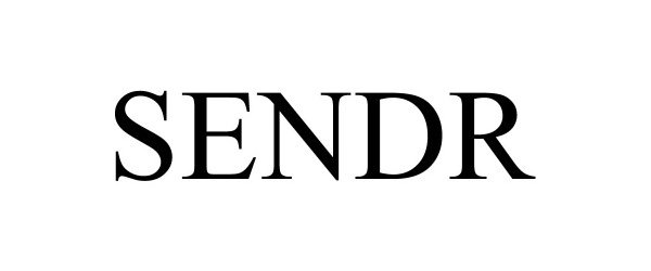 Trademark Logo SENDR