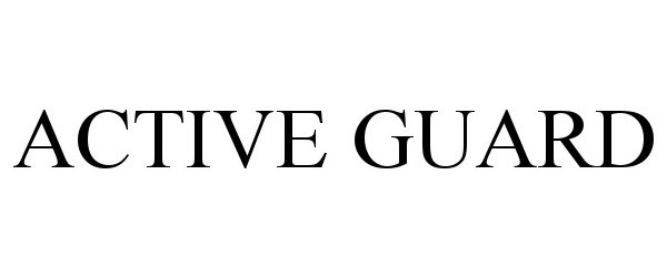 Trademark Logo ACTIVE GUARD