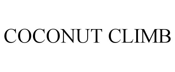 Trademark Logo COCONUT CLIMB
