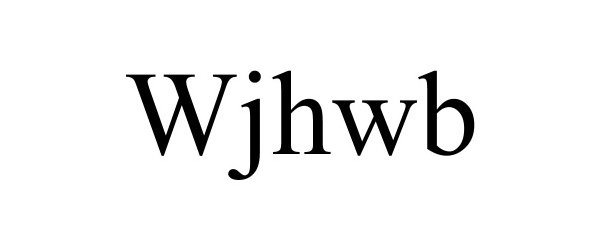 Trademark Logo WJHWB