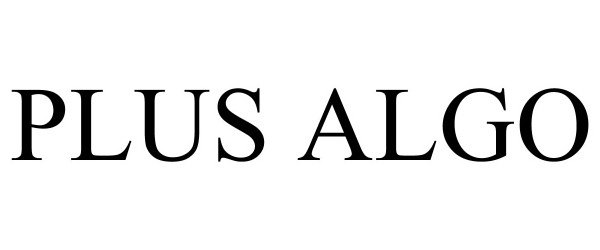 Trademark Logo PLUS ALGO