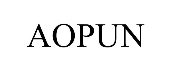 Trademark Logo AOPUN