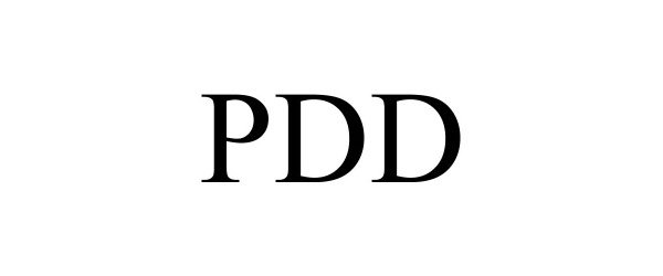 Trademark Logo PDD