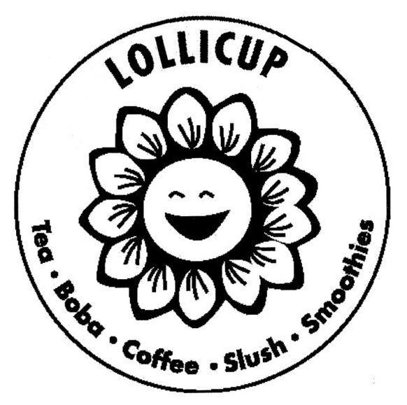 Trademark Logo LOLLICUP · TEA · BOBA · COFFEE · SLUSH · SMOOTHIES