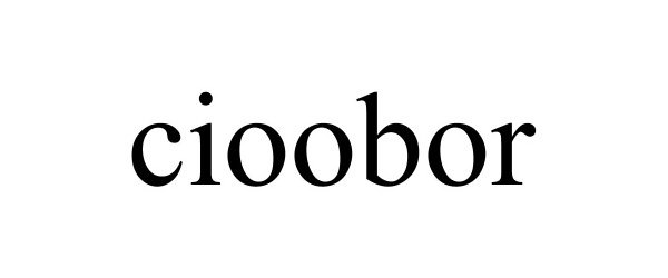Trademark Logo CIOOBOR