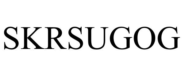 Trademark Logo SKRSUGOG