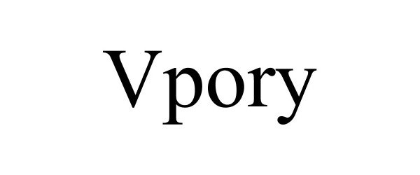 Trademark Logo VPORY