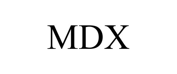 Trademark Logo MDX