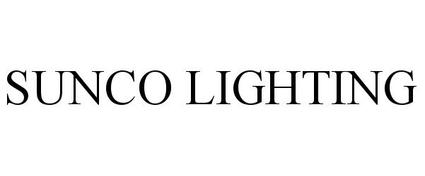 Trademark Logo SUNCO LIGHTING
