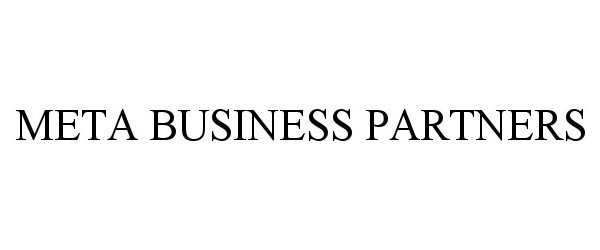 Trademark Logo META BUSINESS PARTNERS