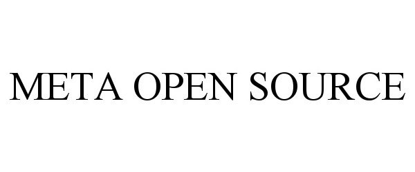 Trademark Logo META OPEN SOURCE