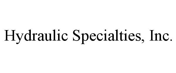  HYDRAULIC SPECIALTIES, INC.