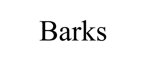 Trademark Logo BARKS