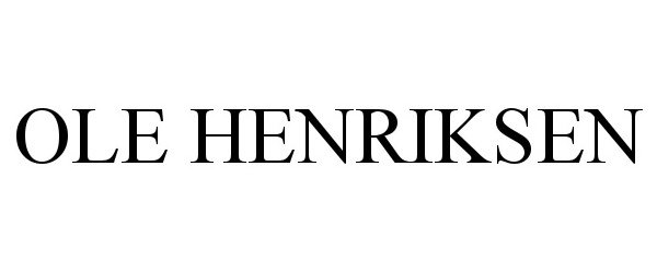Trademark Logo OLE HENRIKSEN