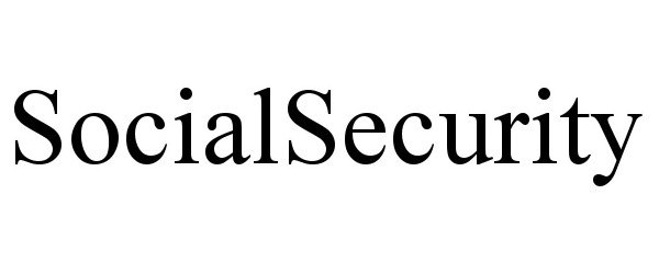 Trademark Logo SOCIALSECURITY