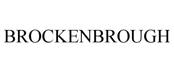 Trademark Logo BROCKENBROUGH