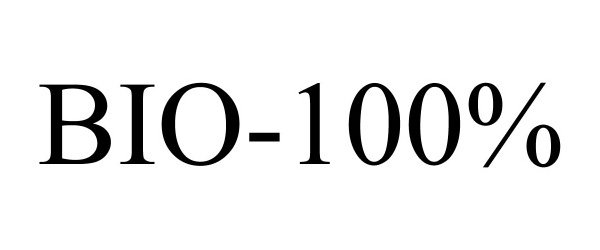 Trademark Logo BIO-100%
