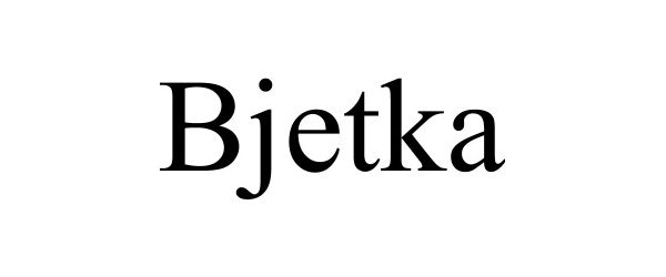 Trademark Logo BJETKA