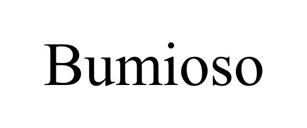 Trademark Logo BUMIOSO