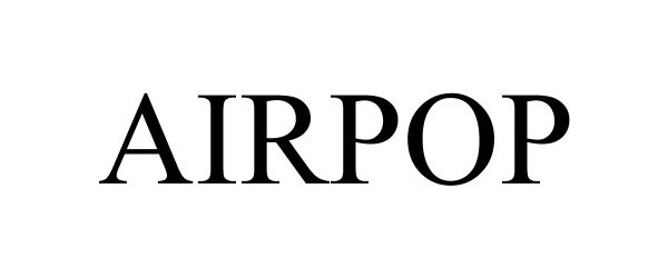 Trademark Logo AIRPOP