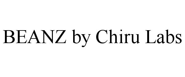 Trademark Logo BEANZ BY CHIRU LABS