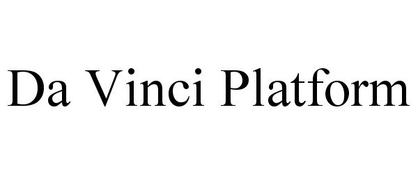 Trademark Logo DA VINCI PLATFORM