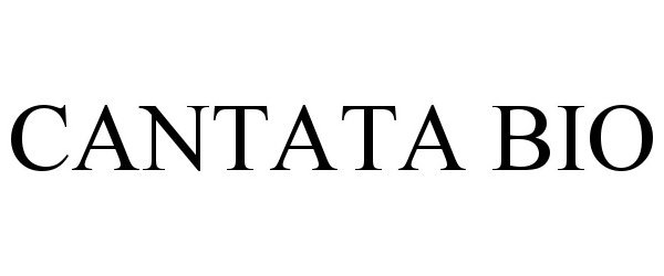 Trademark Logo CANTATA BIO