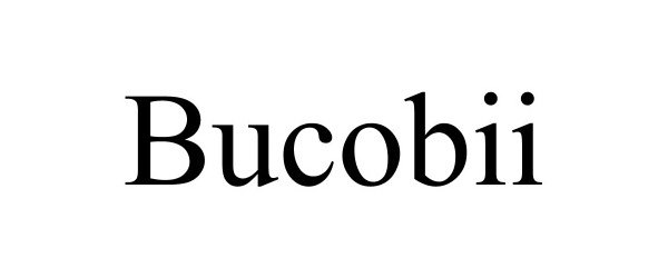 Trademark Logo BUCOBII